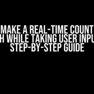 How to Make a Real-Time Countdown in Bash While Taking User Input: A Step-by-Step Guide