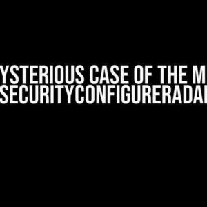 The Mysterious Case of the Missing WebSecurityConfigurerAdapter