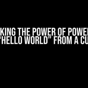 Unlocking the Power of PowerApps: Getting “Hello World” from a Custom API